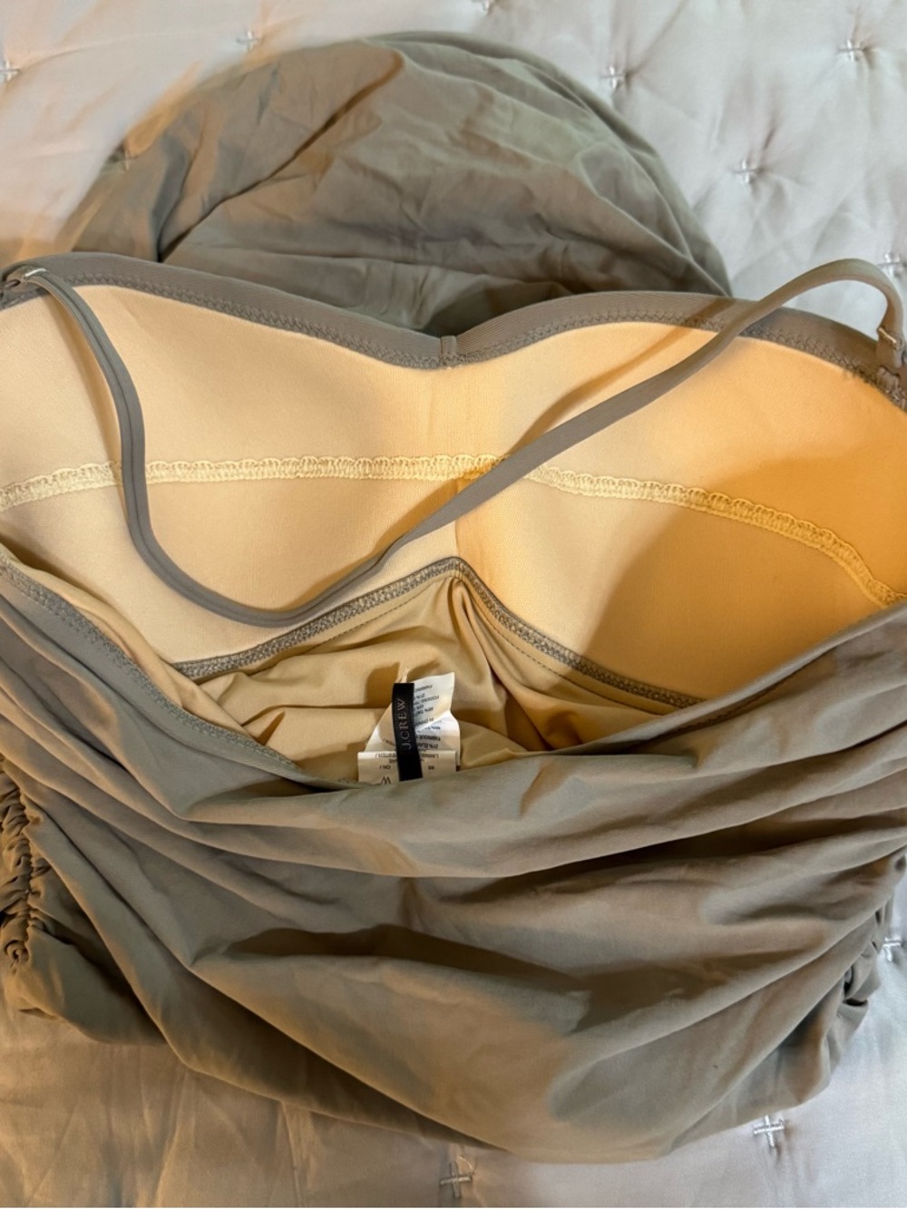 Like New - J.Crew Ruched One-Piece (8) - Picture 4 of 8